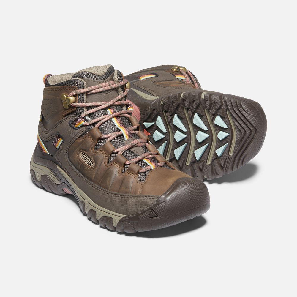 Keen Outdoor Bot Kadın Kahverengi - Targhee Iii Waterproof Mid - Türkiye YVGF35891